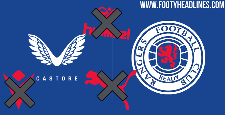 Báo cáo: Rangers ký hợp đồng 5 năm trị giá 20 triệu bảng Anh của Castore Kit Maker - Castore Beat Puma, Macron & Umbro