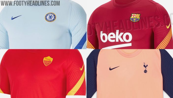 Chưa có vụ rò rỉ Liverpool nào: Tất cả các bộ dụng cụ đào tạo câu lạc bộ Nike 2020-21 bị rò rỉ: Barcelona, ​​PSG, Chelsea và những người khác