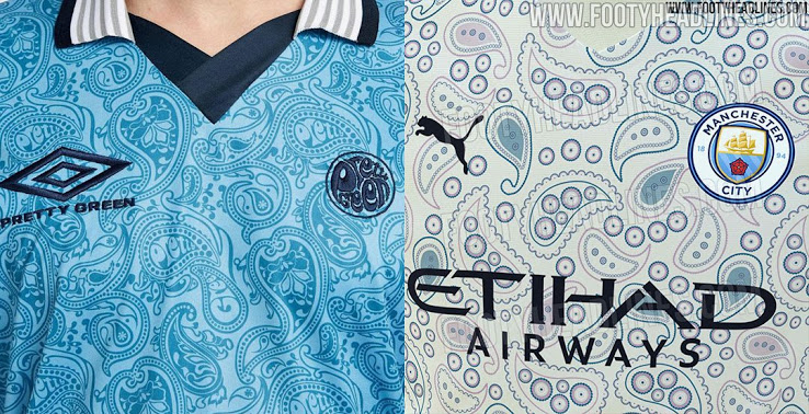 Puma Man City 20-21 Bộ thứ ba 'Bị đánh cắp' từ Umbro Pretty Green Jersey?