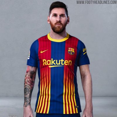 Rò rỉ bộ dụng cụ thứ tư của FC Barcelona 20-21 - Blaugrana + Senyera sọc