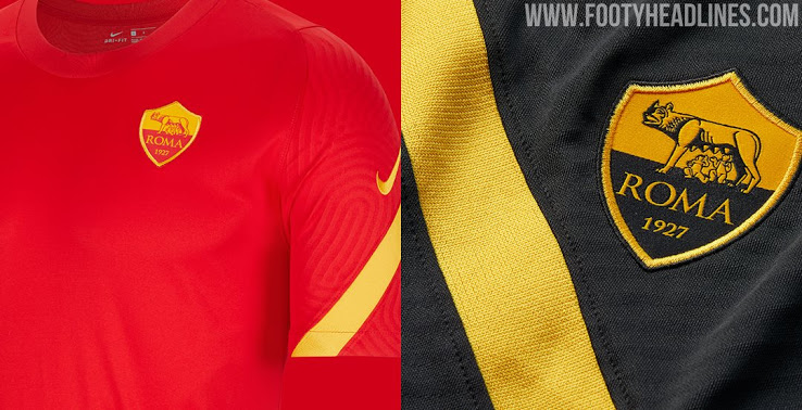 Rò rỉ bộ dụng cụ đào tạo Nike AS Roma 20-21