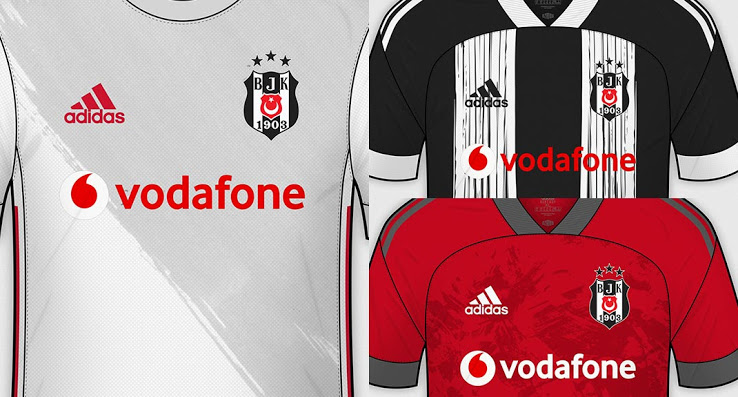 Sử dụng thông tin bị rò rỉ | Adidas Beşiktaş 20-21 Khái niệm về nhà, sân khách và bộ thứ ba