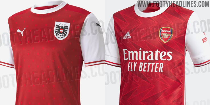 Sự lạ lùng kỳ lạ: Adidas Arsenal 20-21 vs Puma Áo 2020 Home Kits