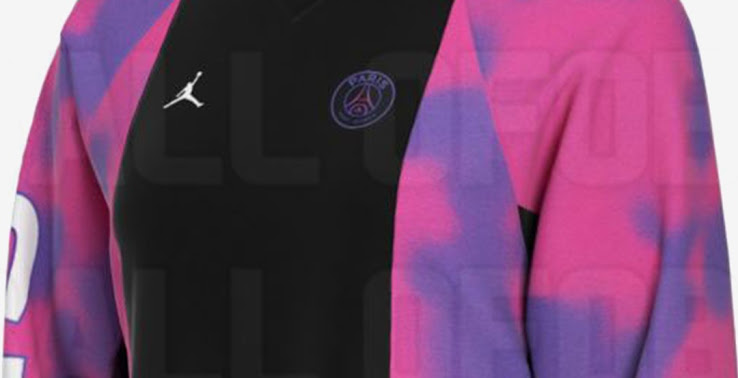 Thiết kế Kit thứ tư - Áo khoác tổng thể Insane Jordan PSG 2021 bị rò rỉ