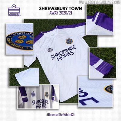 Shrewsbury Town 20-21 Home & Away Kits được phát hành
