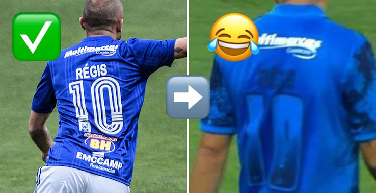 Trên Pitch: Cruzeiro 20-21 Third Kit Phông chữ không thể đọc được