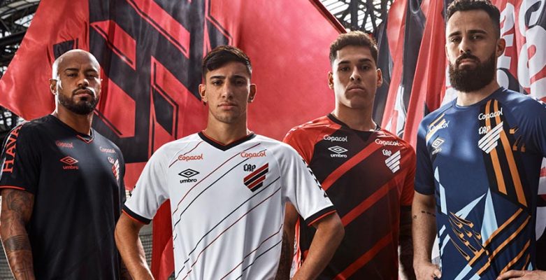 Athletico Paranaense 20-21 Trang phục thi đấu trên sân nhà, sân khách, hạng ba và thủ môn được phát hành