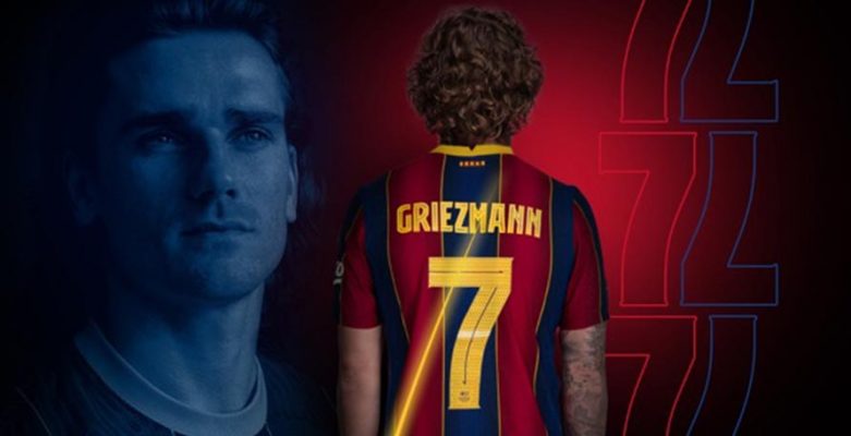 Griezmann là số 7 mới của FC Barcelona