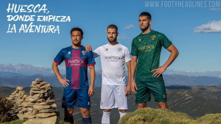 Huesca 20-21 Home, Away & Third Kits được phát hành