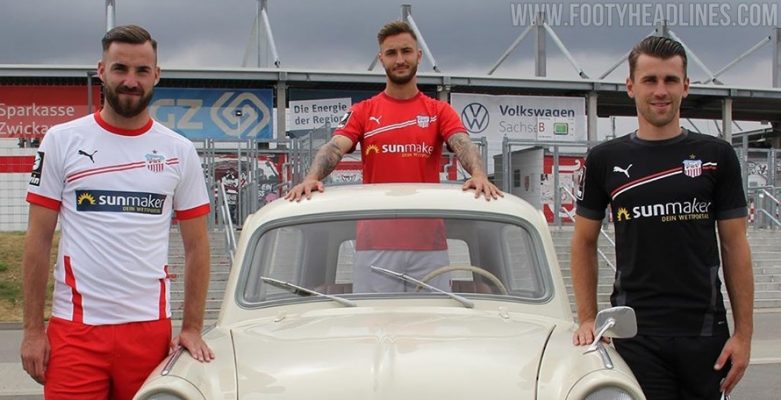 Zwickau 20-21 Home, Away & Third Kits được phát hành