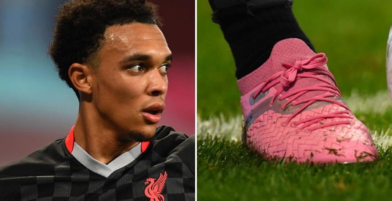 Alexander-Arnold mang ủng 'Power in Pink' trong bộ giáp đặc biệt - Nhận thức về ung thư vú