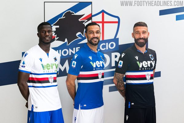 Bộ dụng cụ bị tàn phá? Sampdoria thông báo ưu đãi tài trợ áo sơ mi 'Very Mobile'