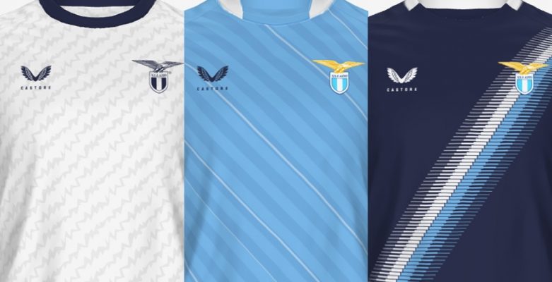 Castore muốn thâm nhập thị trường Ý: Castore Lazio 21-22 Home, Away & Third Concept Kits