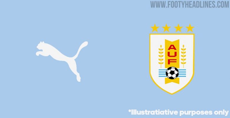Thông tin về bộ trang phục sân nhà & sân khách của Uruguay 2021 bị rò rỉ