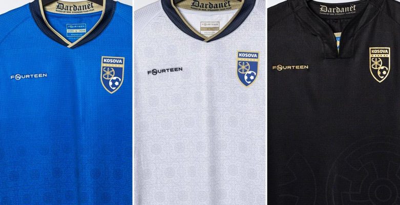Logo Bóng đá Kosovo hoàn toàn mới + Bộ dụng cụ sân nhà, sân khách & thứ ba năm 2021 được phát hành