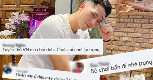Netizen kéo vào trang cá nhân Đình Trọng "cà khịa" sau pha kéo quần ngoại binh Hồng Lĩnh Hà Tĩnh