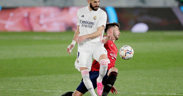 Giành trọn 3 điểm trước Osasuna, Real Madrid còn nguyên hy vọng bảo vệ ngôi vương