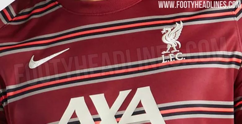 Áo sơ mi trước trận đấu 21-22 của Liverpool bị rò rỉ