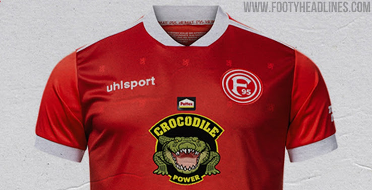 Fortuna Düsseldorf có 'Sức mạnh cá sấu Pattex' trên áo sơ mi
