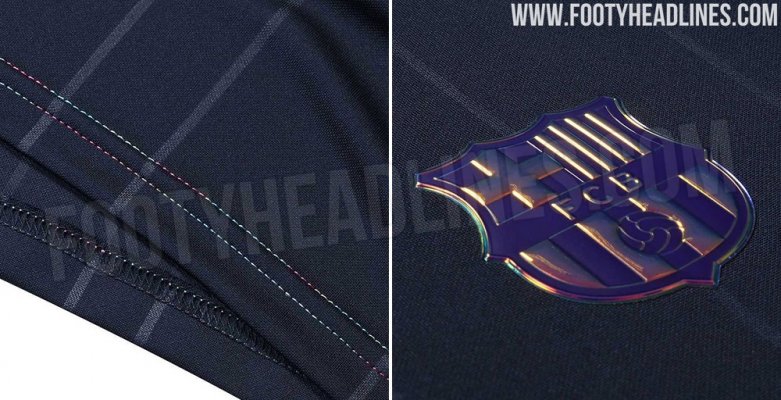 Độc quyền: FC Barcelona 21-22 Áo sơ mi trước trận đấu trên sân khách bị rò rỉ