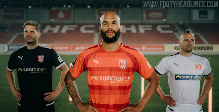 Hallescher FC 21-22 Home, Away & Third Kits được phát hành