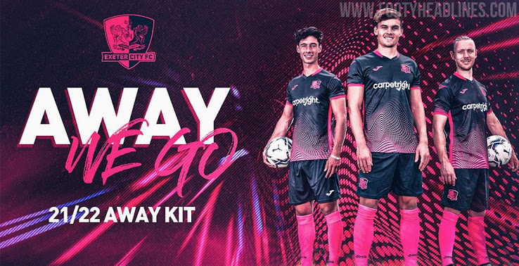 Bold Exeter City 21-22 Away Kit được phát hành