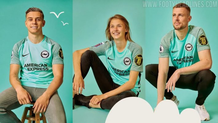 Brighton & Hove Albion 21-22 Away Kit được phát hành