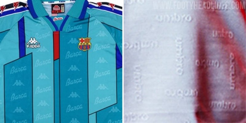 Những năm 1990, Bộ dụng cụ có biểu tượng Jacquard Kiểu dáng được Luật UEFA & FA cho phép