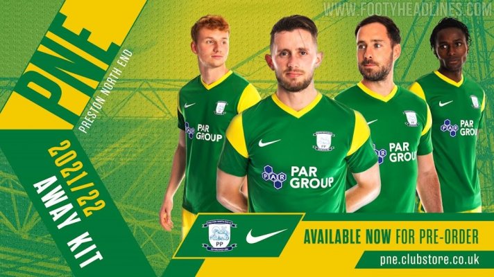 Preston North End 21-22 Away Kit được phát hành