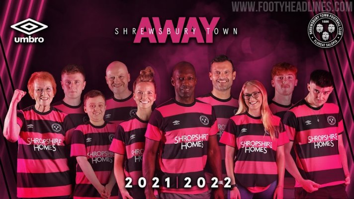 Shrewsbury Town 21-22 Away Kit được tiết lộ