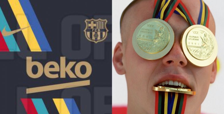 Áo sơ mi trước trận đấu 22-23 của FC Barcelona bị rò rỉ - Lấy cảm hứng từ huy chương Olympic 1992